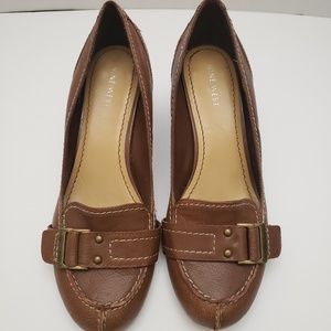 Nine West 7 1/2  Brown Heels